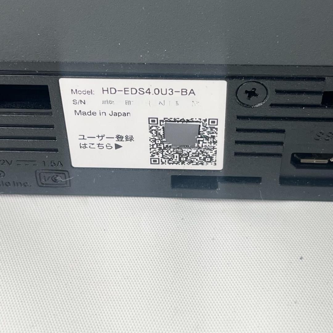 【美品】BUFFALO HD-EDS4.0U3-BA 外付ハードディスク 4TB
