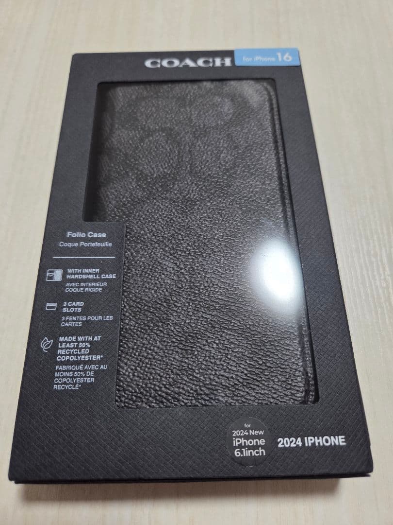 ‼️5日間限定値下げ‼️定価19800円　COACH　IPHONE16　手帳型