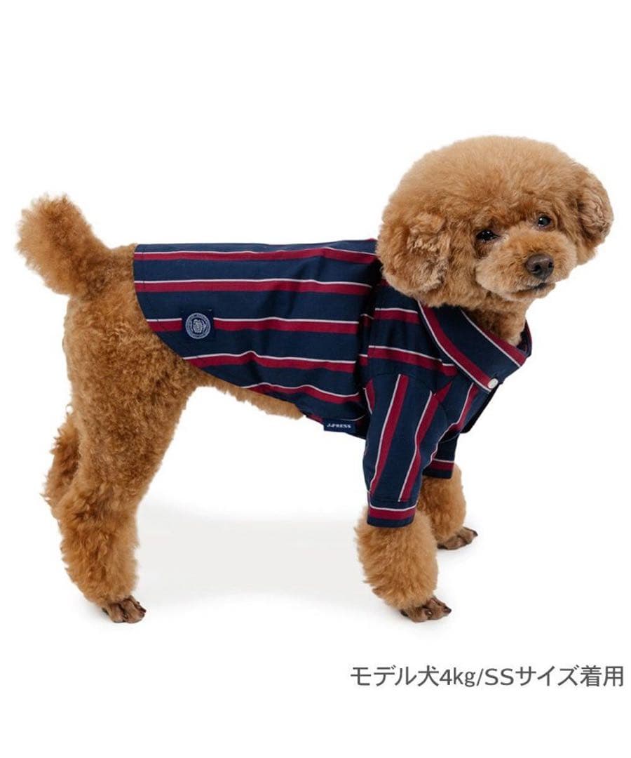 【新品・未使用タグ付き】J.PRESS レジメンタル シャツ 小型犬