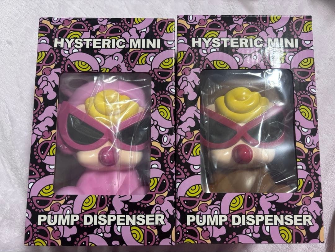 ヒステリックミニ テディミニ ディスペンサーボトル ピンクとキャメル　新品未使用