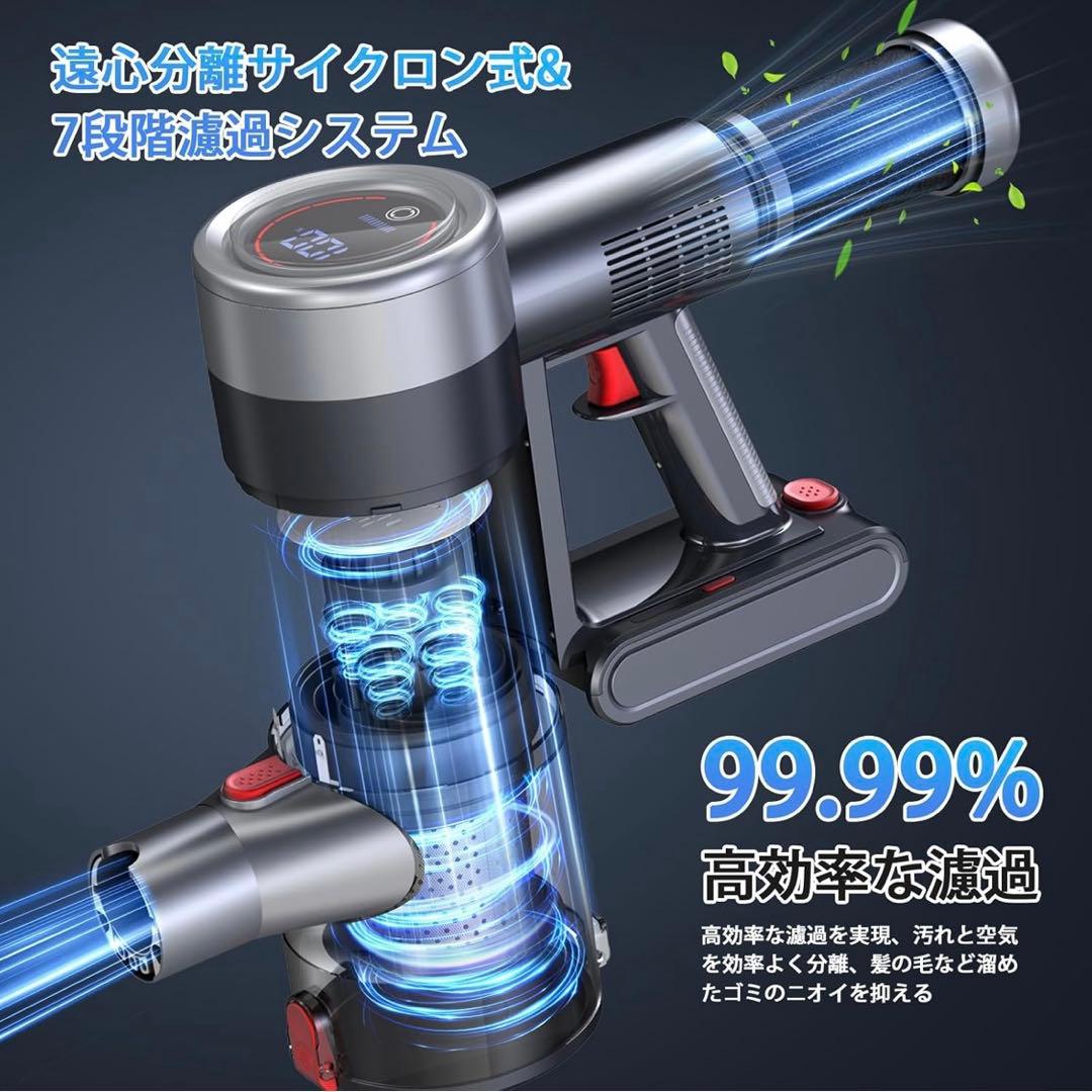 特価セール✨2026年最新　コードレス掃除機 135KPa超強力吸引 自立式