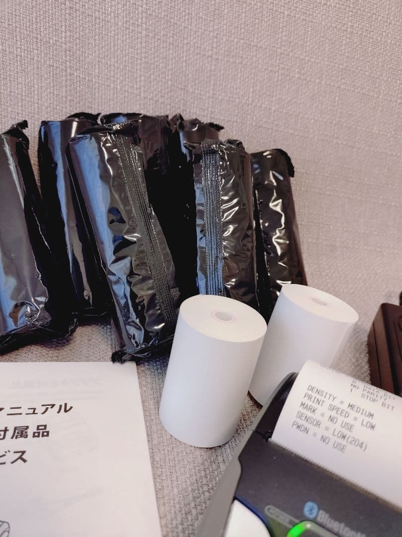 【中古】Starmicro SM-S210i モバイルプリンター　ロール紙16個