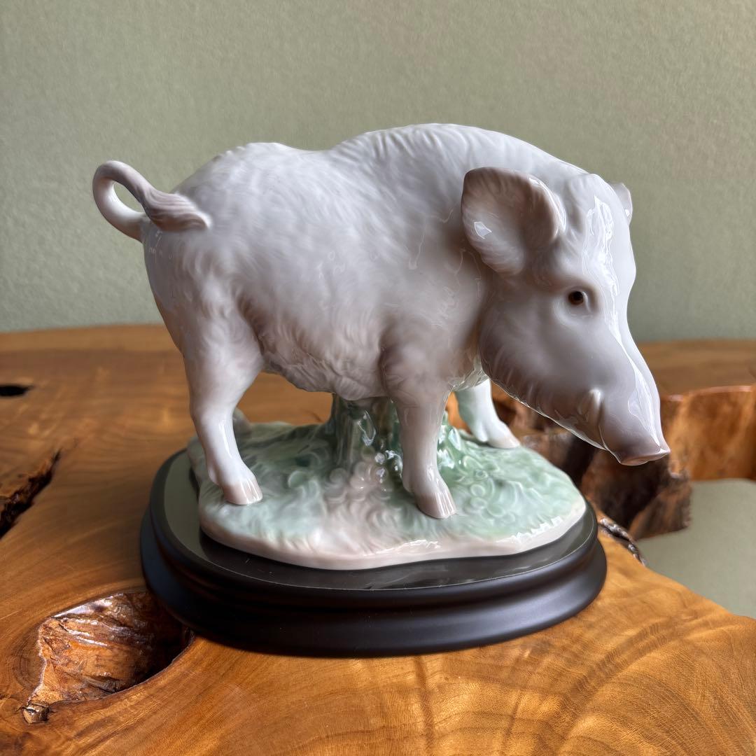 LLADRO 亥年 干支置物 台座付き 箱付き リヤドロ リアドロ 猪