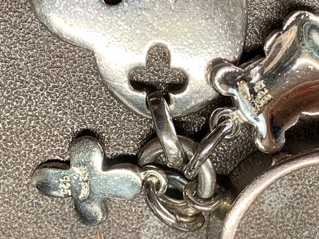 メキシコ産 メキシコシルバー925　フォリフォリチャーム付き ハートリング