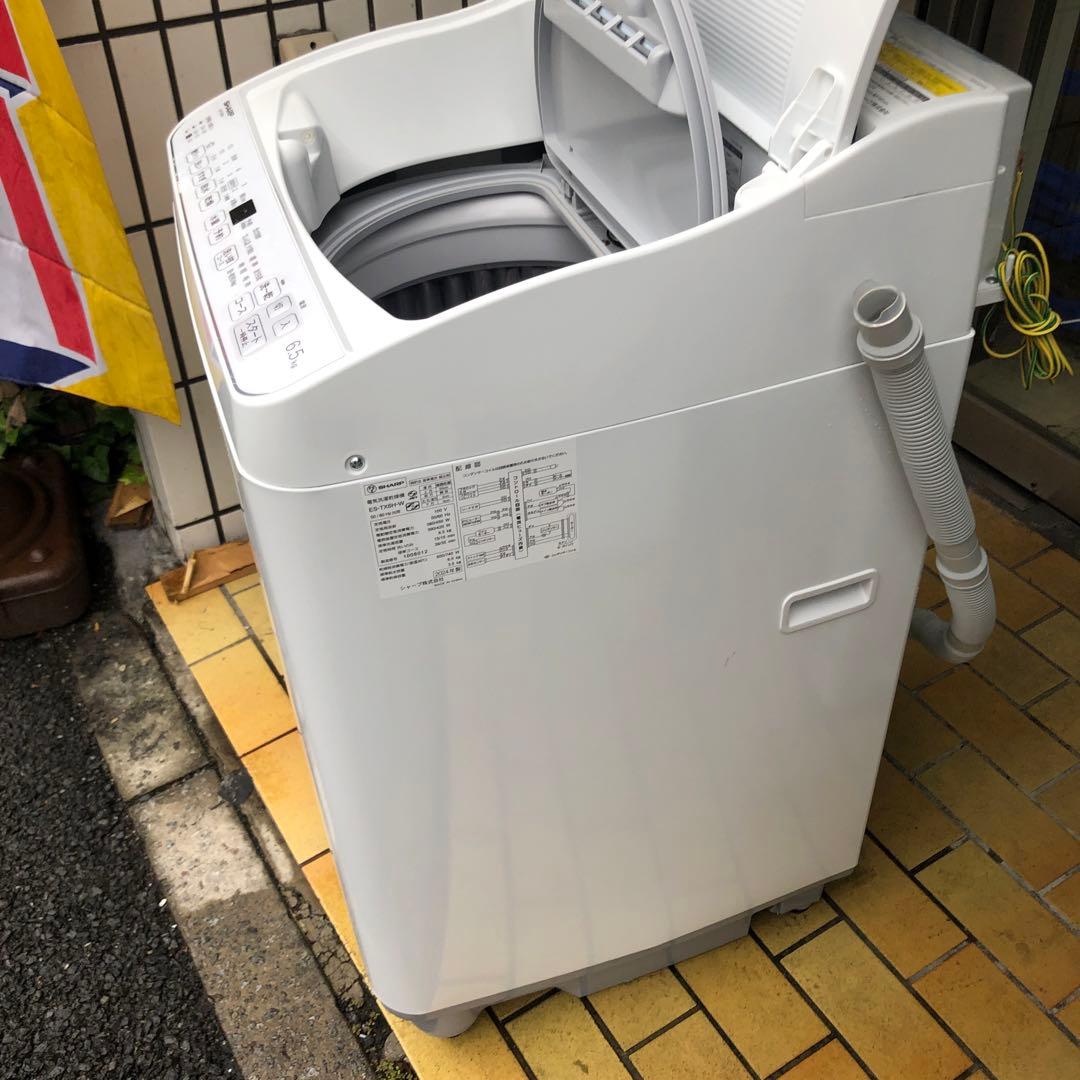 SHARP 縦型洗濯機 6.5kg ホワイト2024年製