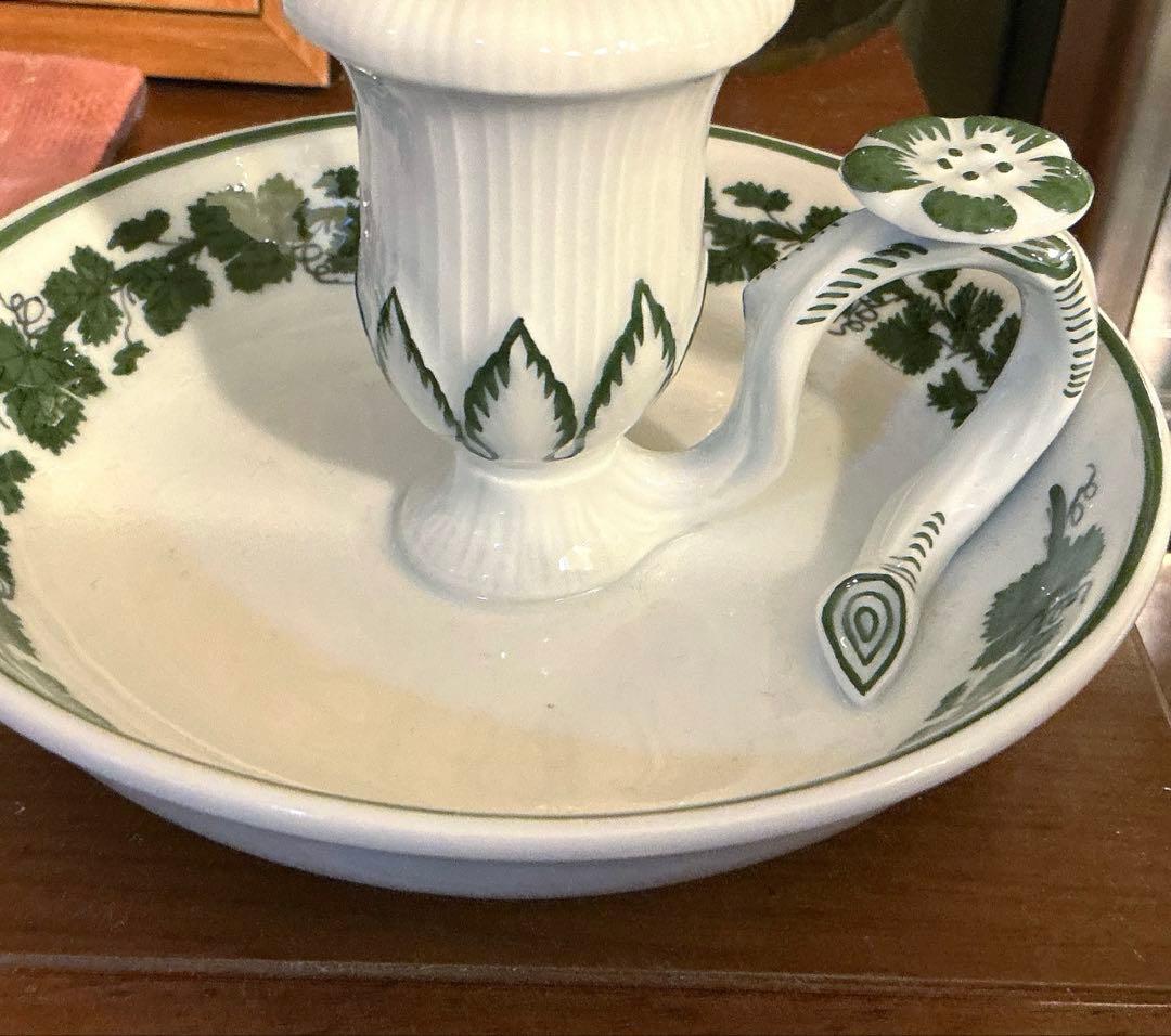 マイセン　ヴァインリーフ葡萄葉キャンドルホルダー