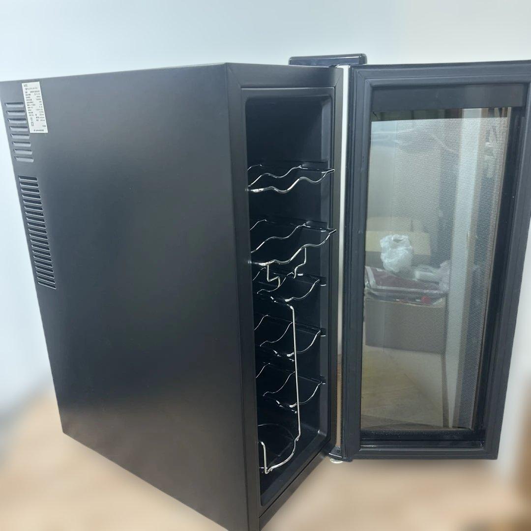 WIEワインクーラーワインセラー 12本収納デジタル温度表示 ガラス扉