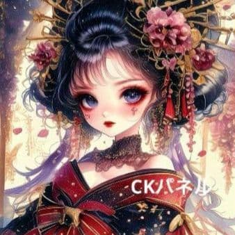 激レア着物を着た女の子パネル生地　ハンドメイド