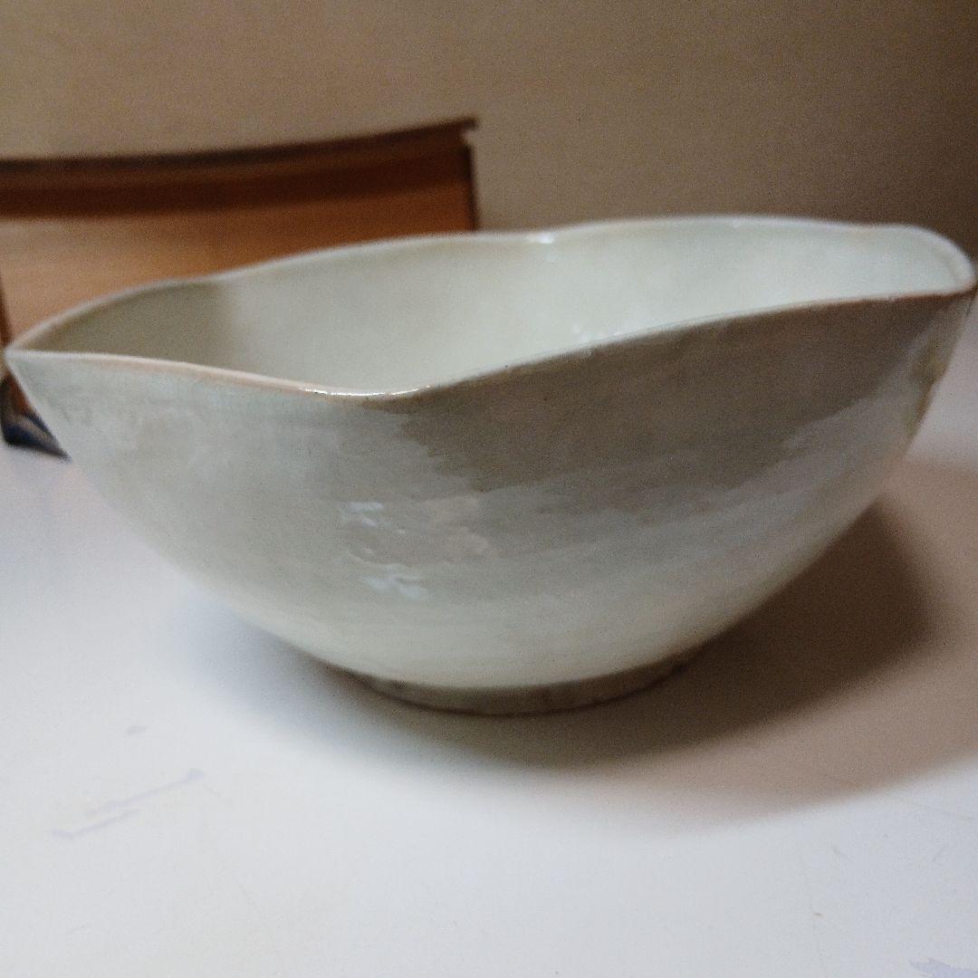 京焼　勝尾黎彦 （二代 勝尾青龍洞） 粉引　陶鉢　菓子鉢　菓子器　茶道具　 鉢