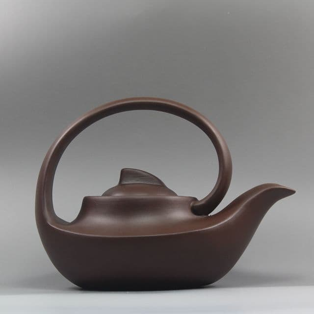 宜興紫砂壷 曲壺 茶壺 煎茶器 工芸品 置物