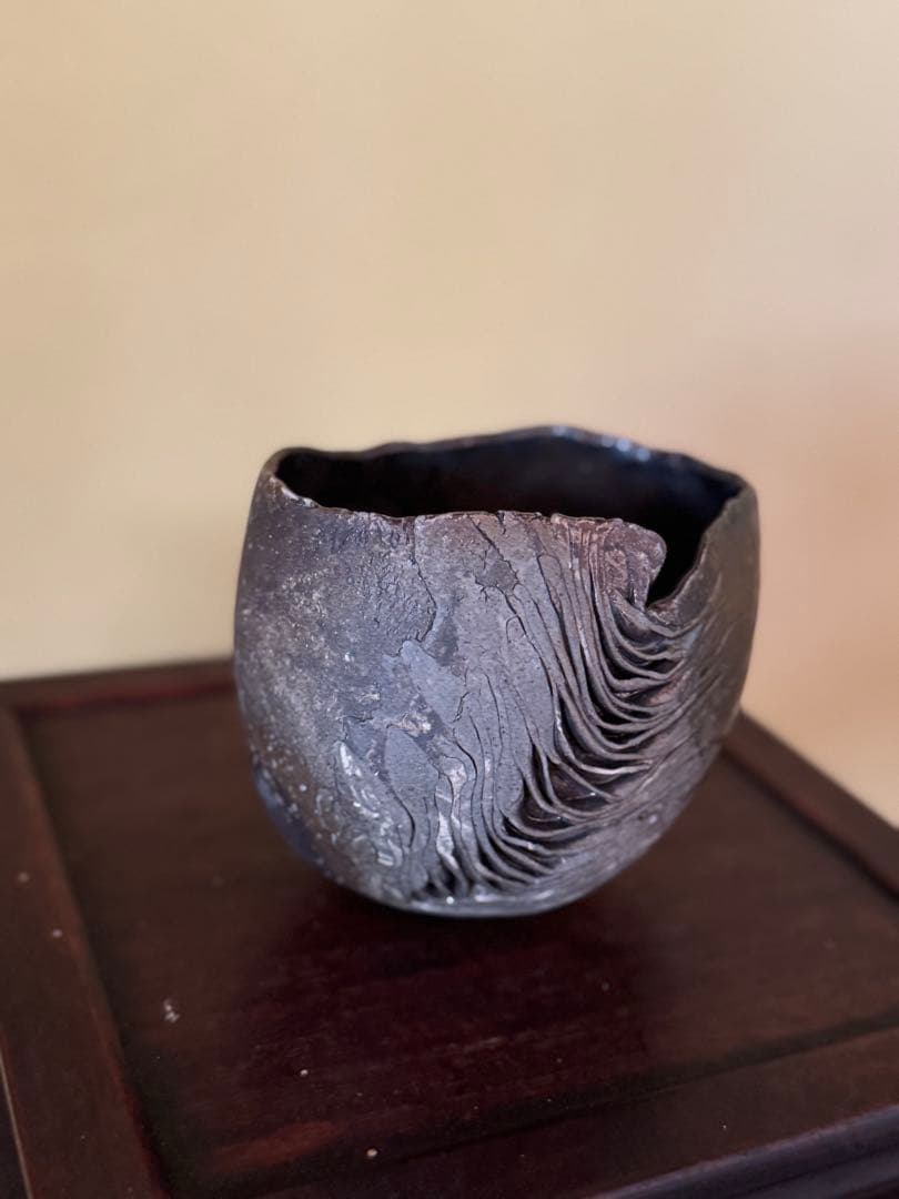 泉田之也　積層盌　茶碗　現代作家