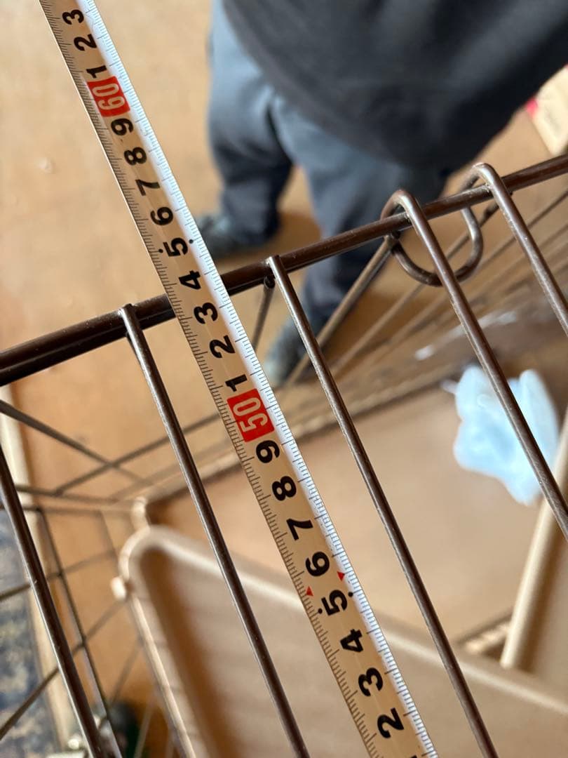 【美品】猫用　キャットケージ 金属製 ダブルロック120✖️84✖️54