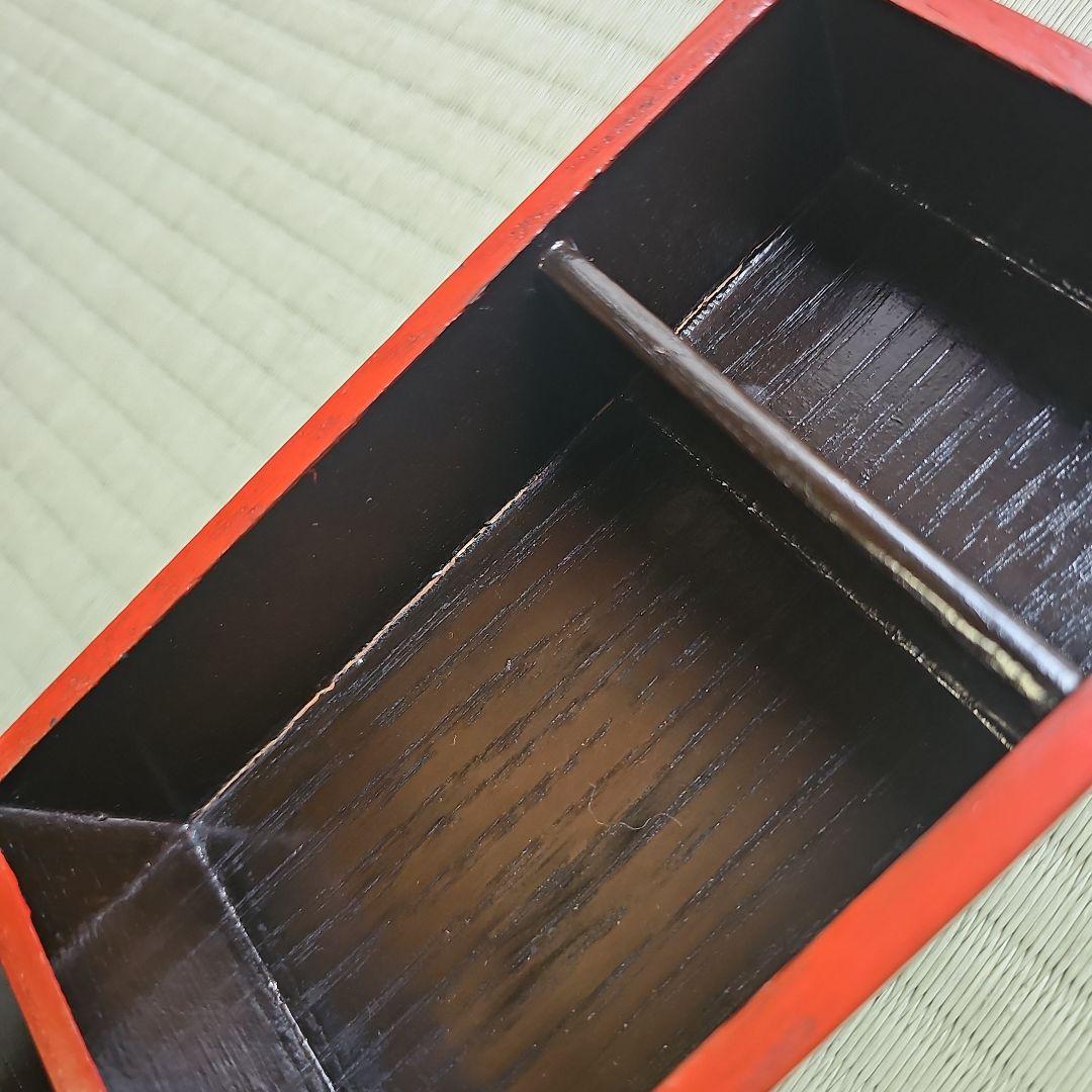 明治ロマン/1870年物】戦前物 漆塗り弁当箱 漆器 膳の箱10客 誂へ箱 共箱