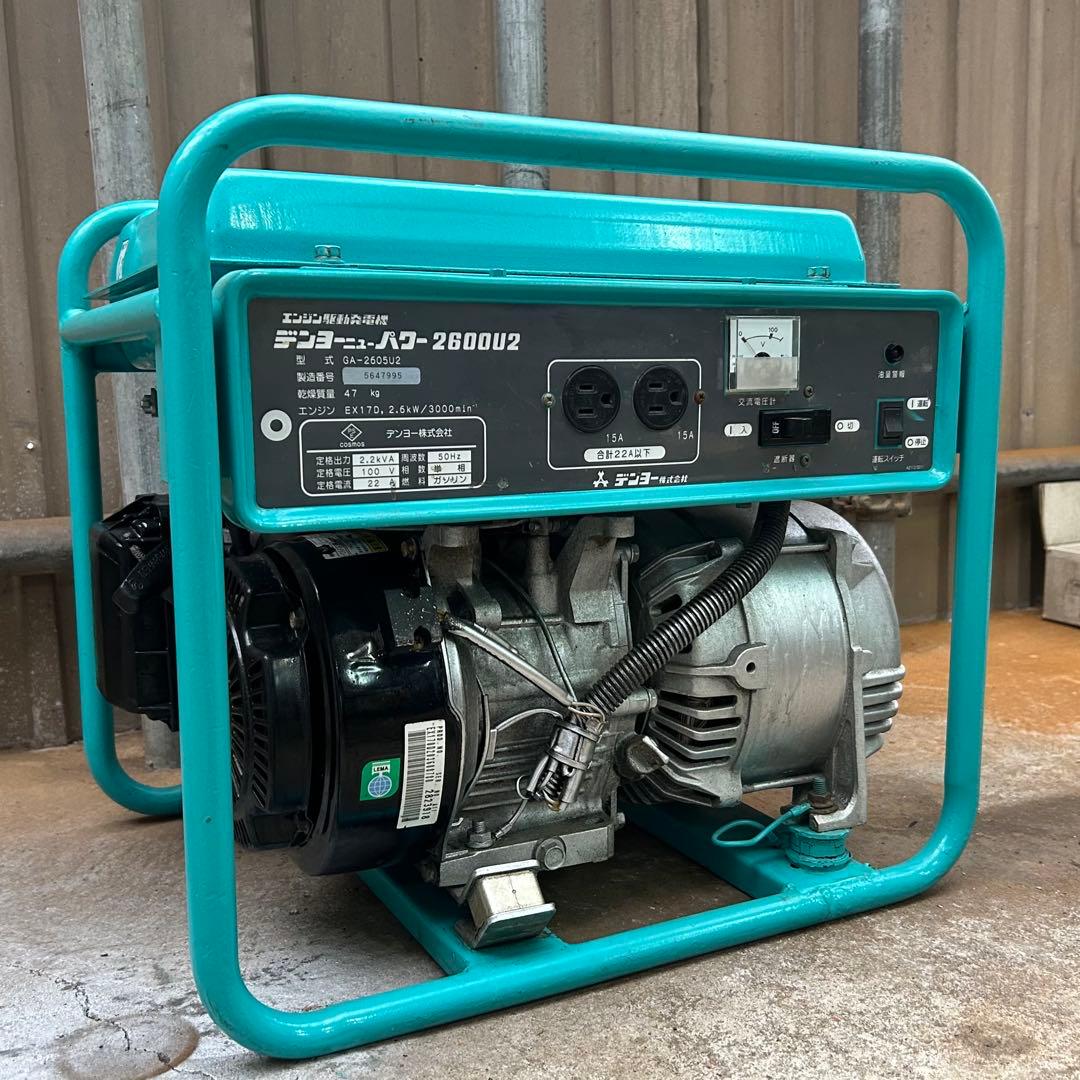 発電機　DENYO　デンヨー　GA-2065U2　2.2kVA　部品取り