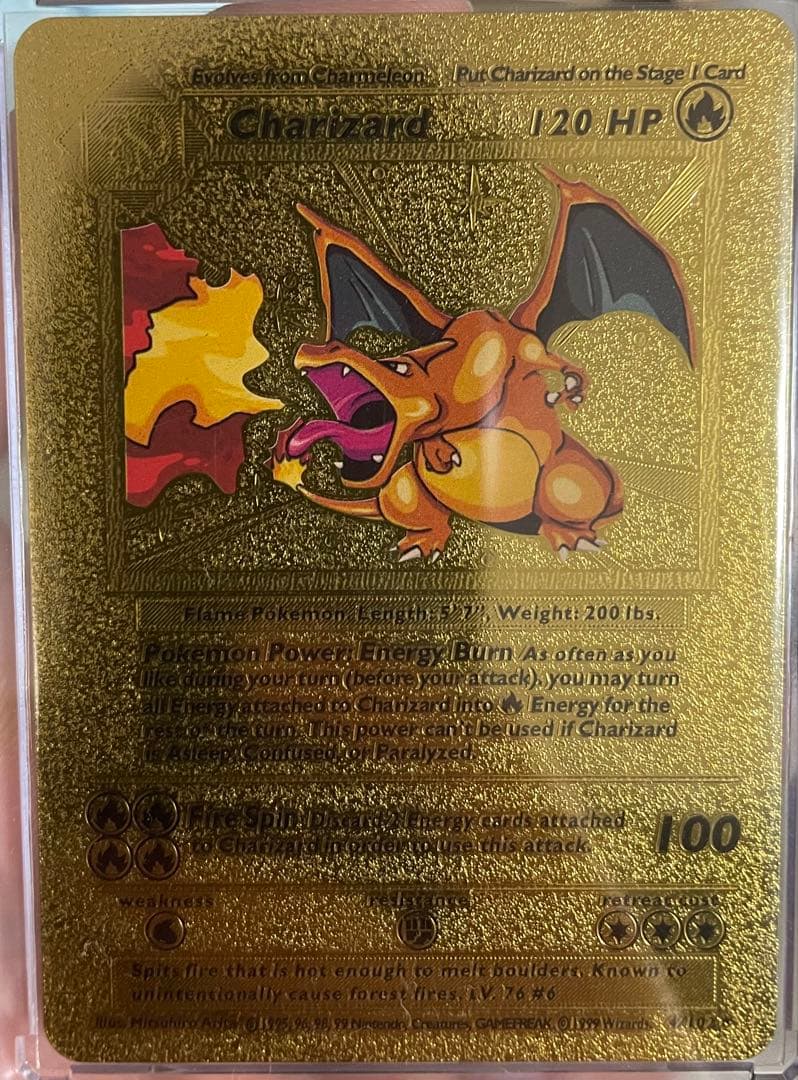 ゆ*ン様 ゴールド Charizard ポケモンカード 120HP
