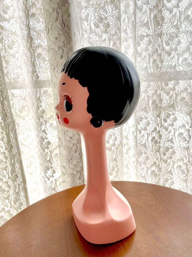 レトロ　Twiggy head ツィッギーマネキン 貯金箱