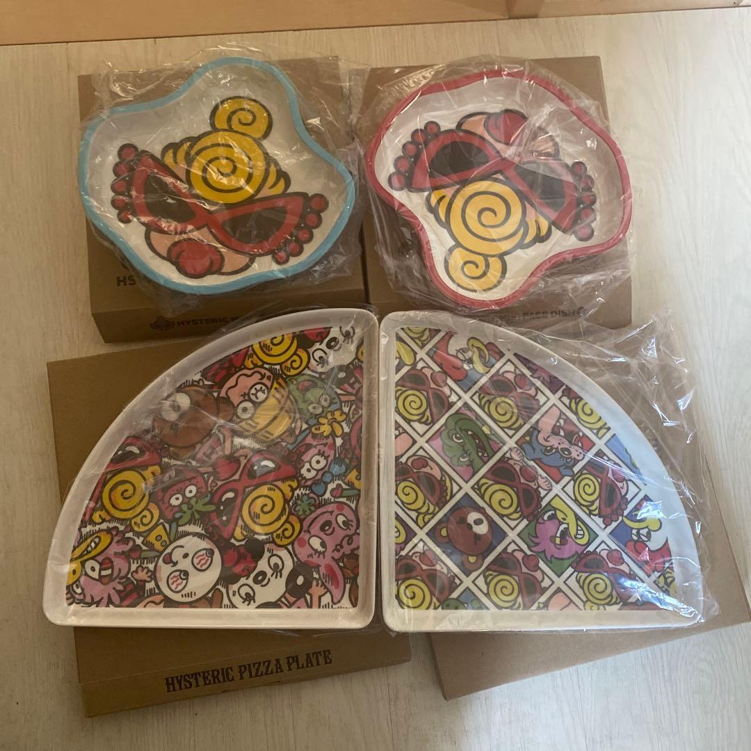 【新品・未使用】ヒスミニ　FACE DISH お皿 ノベルティ ブルー　S