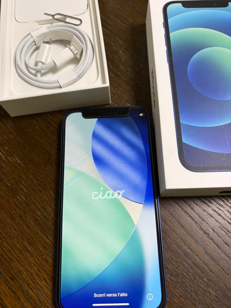 【バッテリー88%】iPhone12mini ブルー 本体 初期化済128GB