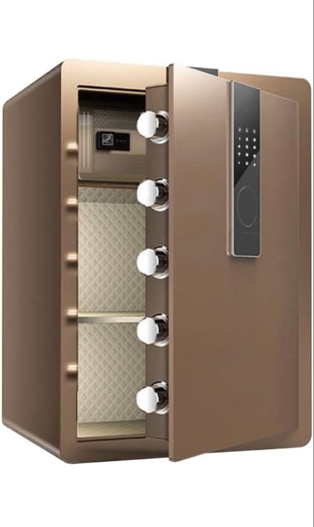 値下げ　美品　金庫 大型 75L 緊急キー付 防犯 アラーム付 家庭用 オフィス