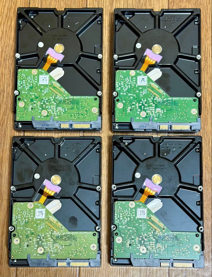 【4.0TB×4＝16TB】WD Blue 内蔵型 HDD 動作確認済