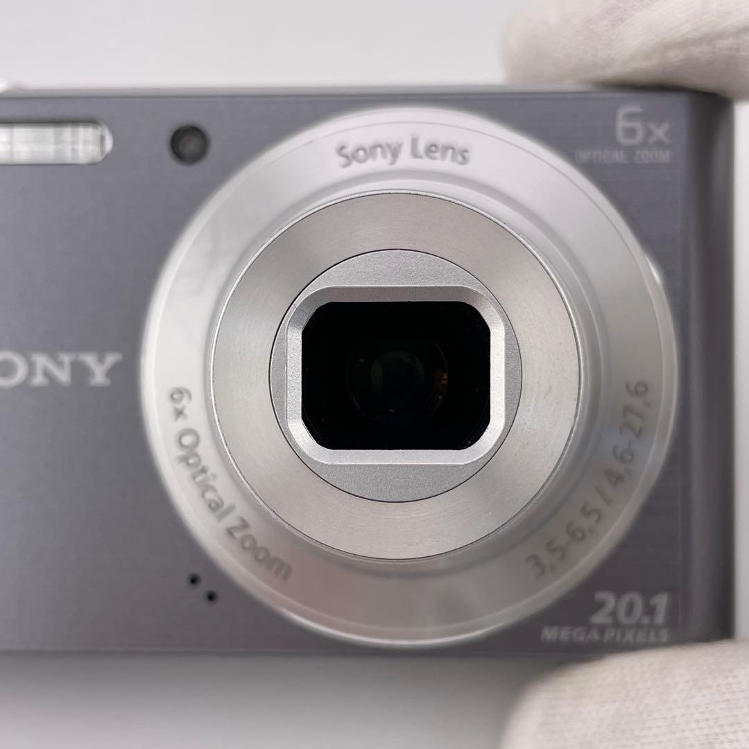 実写美⭕️美品【動作確認済】SONY DSC-W810 シルバー　デジカメ