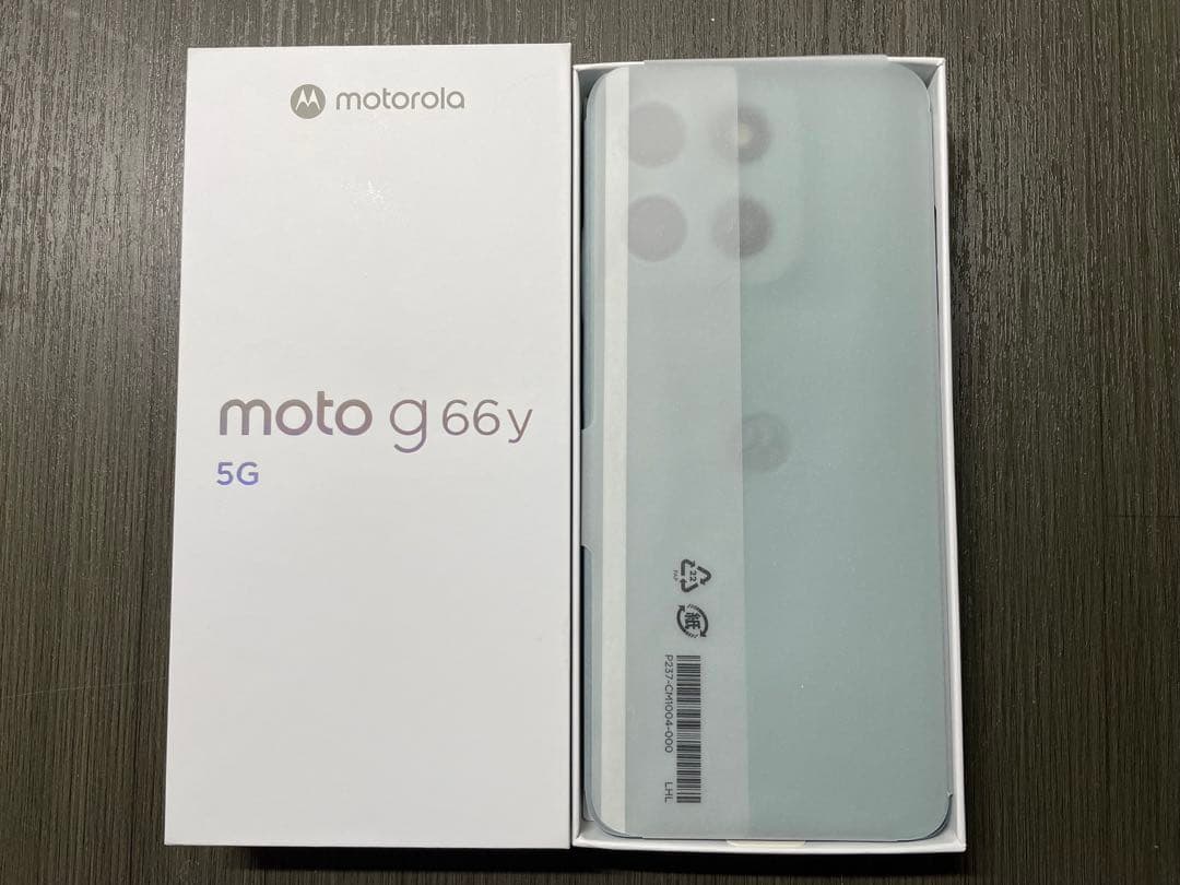 （新品未使用）moto g 66y 5G グレーミスト