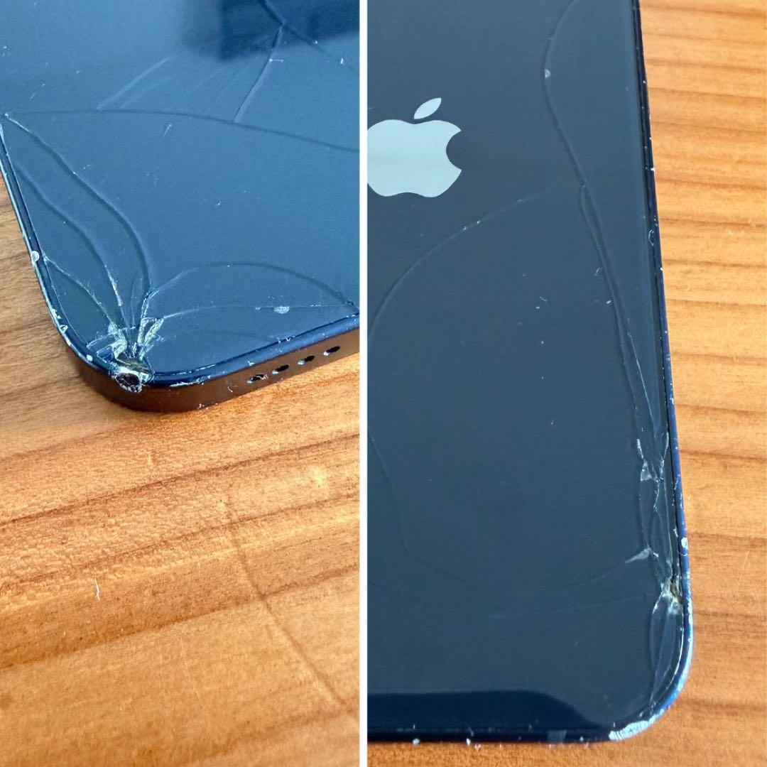 iPhone 12 mini 64GB ブラック 割れあり　動作良好