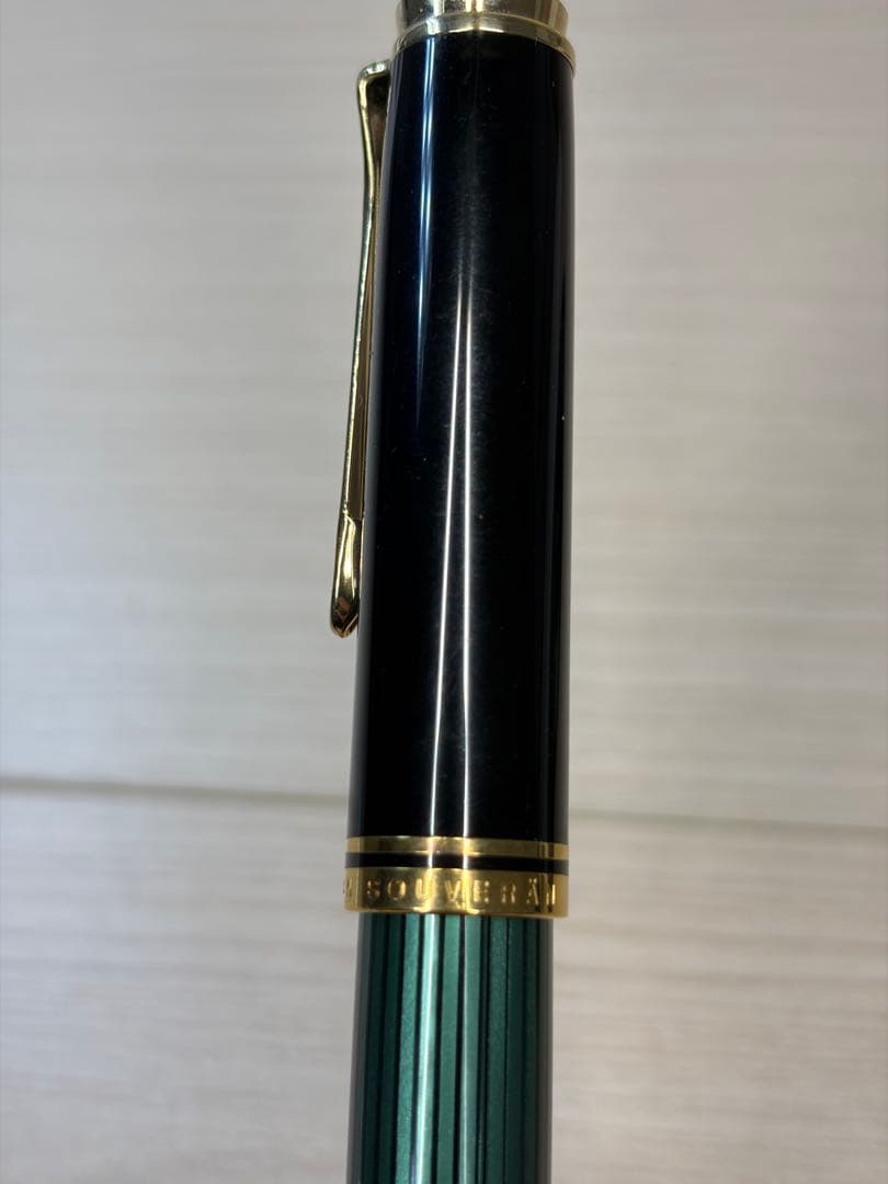 ペリカン 万年筆 スーべレーン M800 F緑縞　ペン調整済