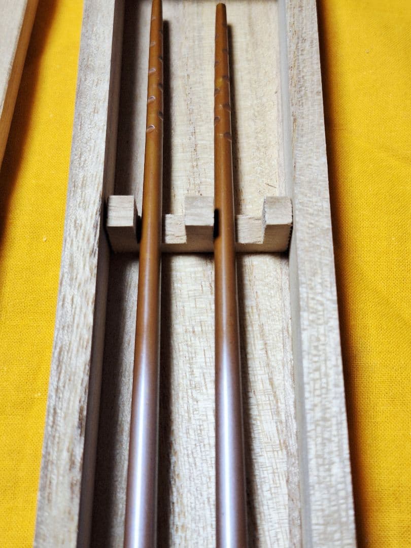 新品未使用！茶道具　桐実頭飾り火箸　金工師【木村清五郎】作　裏千家　利休　共箱
