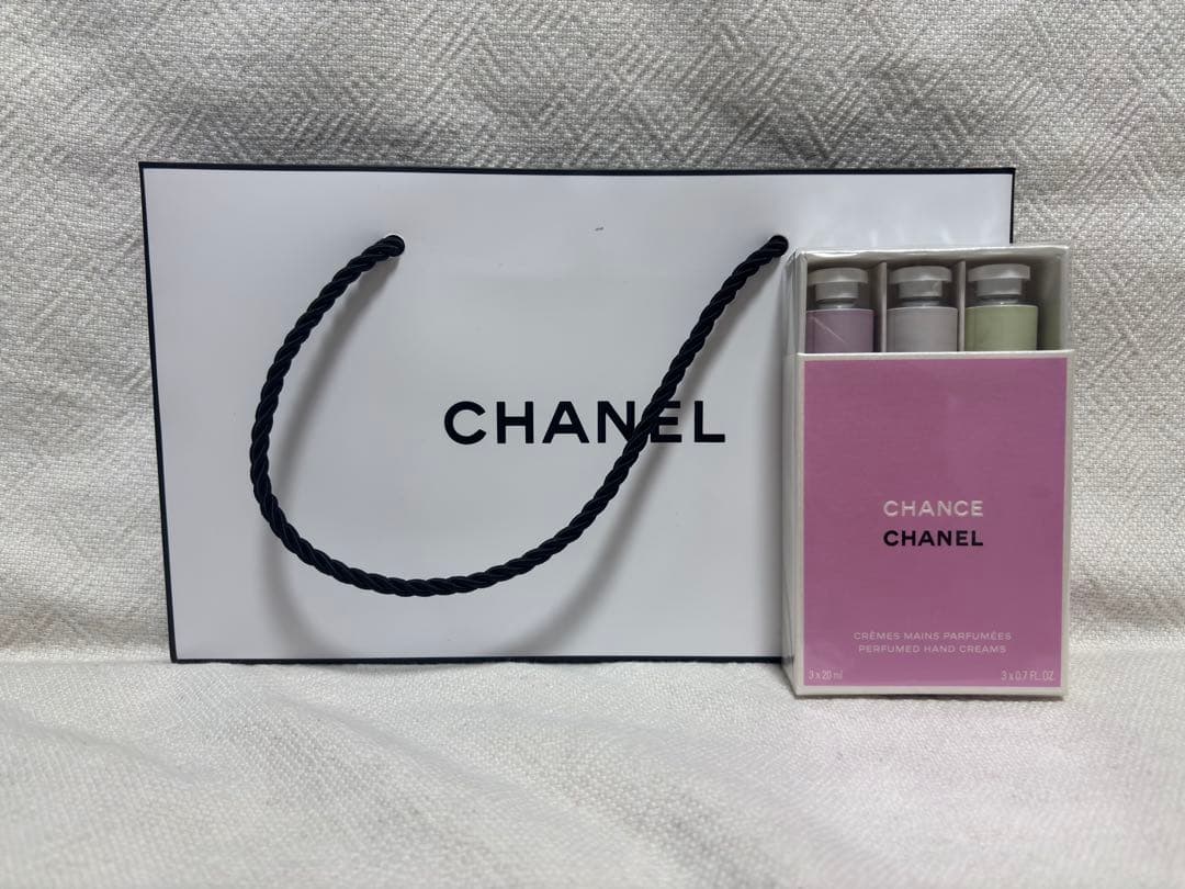 CHANEL CHANCE ハンドクリーム 3本セット ショップバッグ付