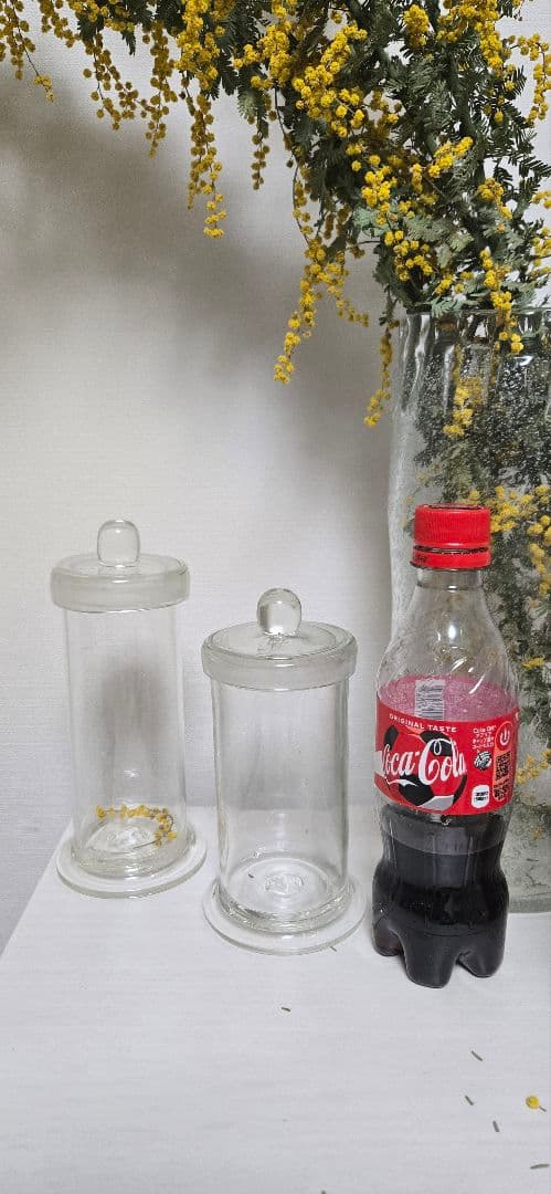 アンティーク デッドストック 標本瓶 薬瓶 蓋付きガラスボトル ブロカント