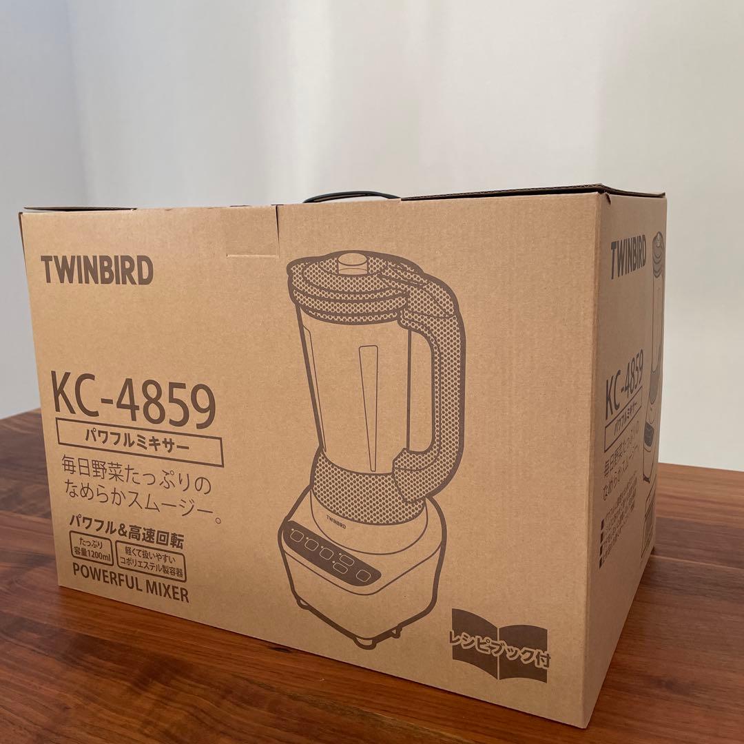 テ*コ様 TWINBIRD パワフルミキサー KC-4859R レッド