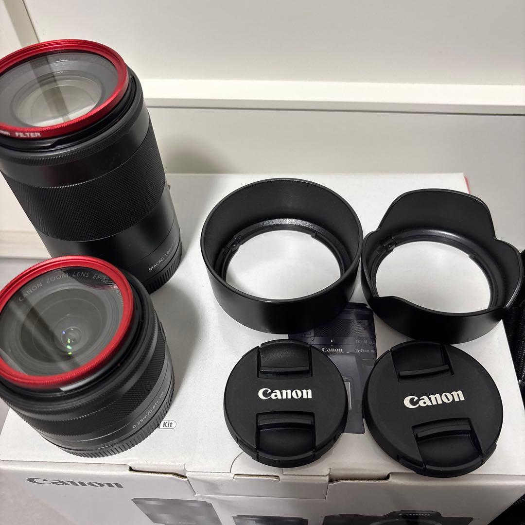 【おまけ付き】Canon EOS Kiss M2 ダブルズームキット ブラック