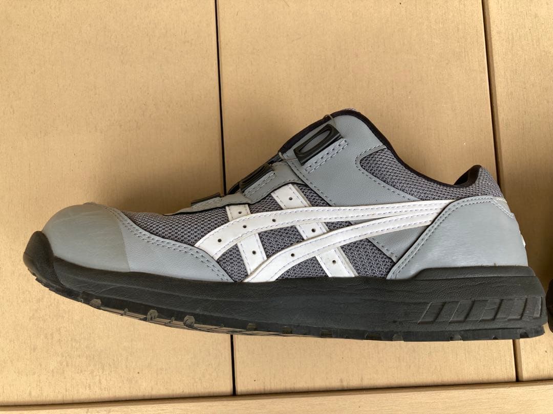 ASICS 安全靴 ダイヤル式 グレー