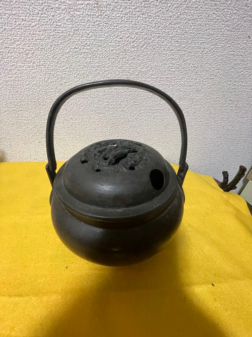 銅手炉　古美術　手炙　香炉　銅製