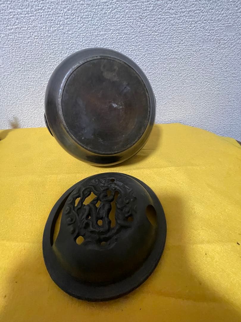 銅手炉　古美術　手炙　香炉　銅製