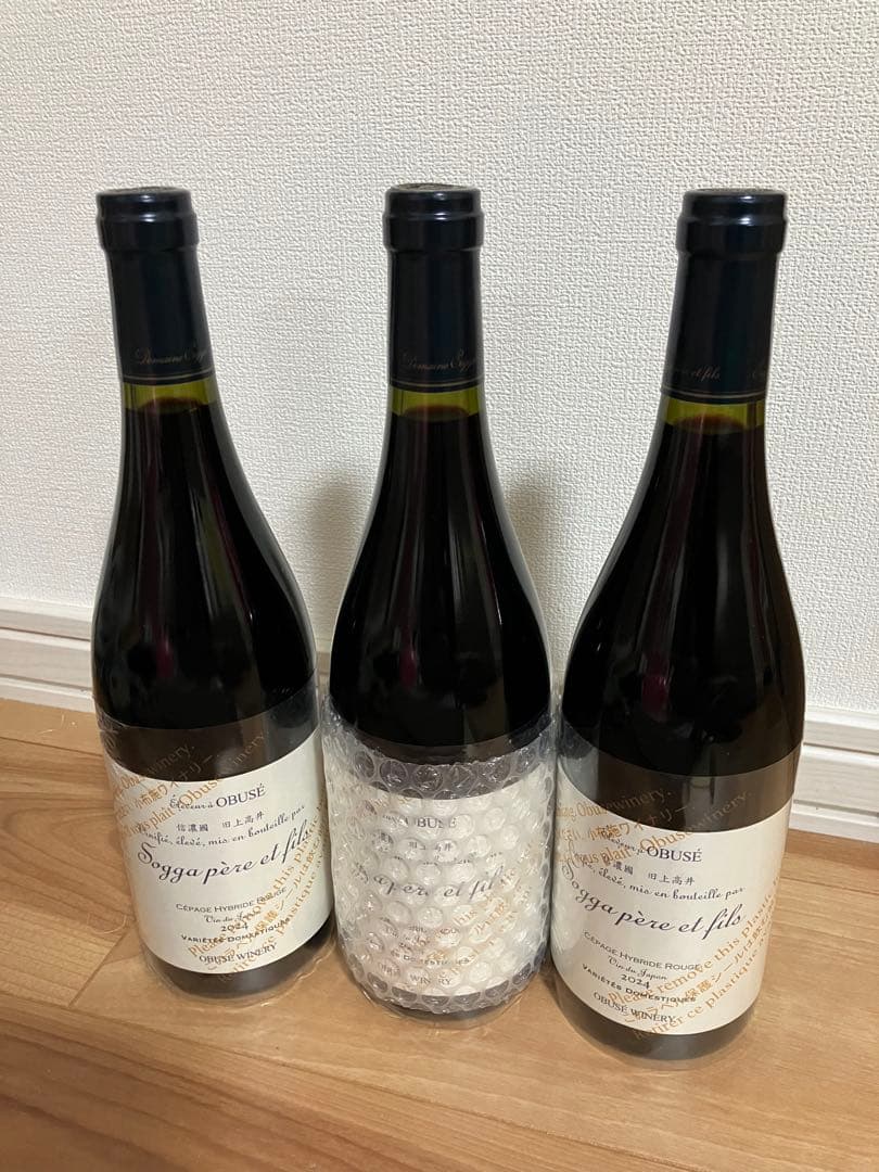 小布施ワイナリー　ちゃぶ台ワイン　wine 赤ワイン　ソガペールエフィス　３本