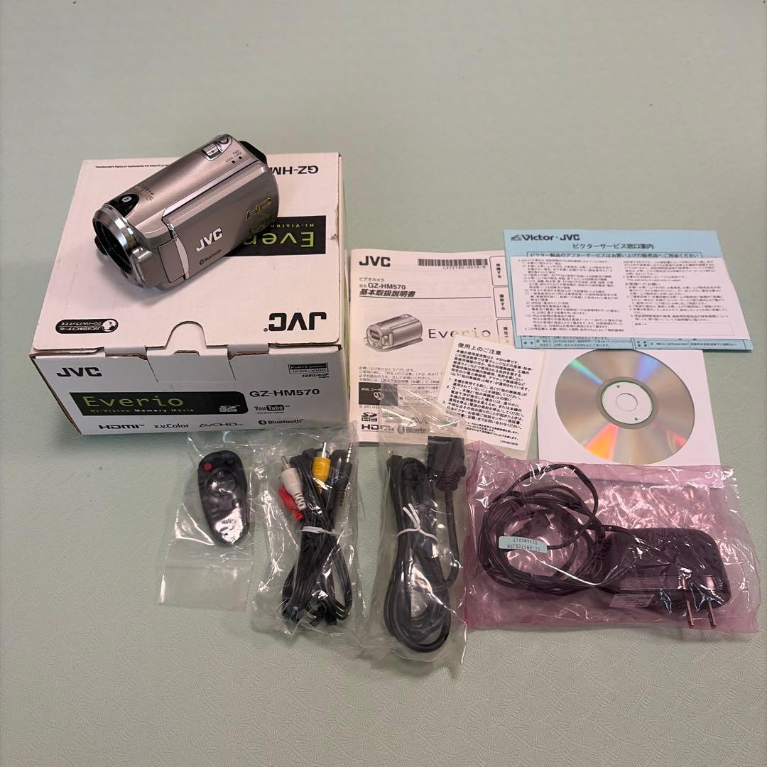 JVC エブリオ　GZ-HM570 ビデオカメラ　フルハイビジョン