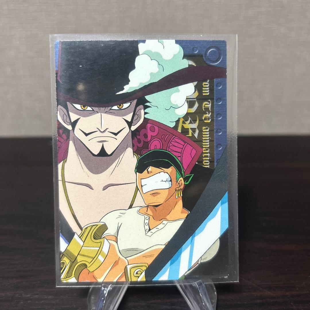 ワンピース　アマダ　エッチングカード　ゾロ&ミホーク　当時物　貴重