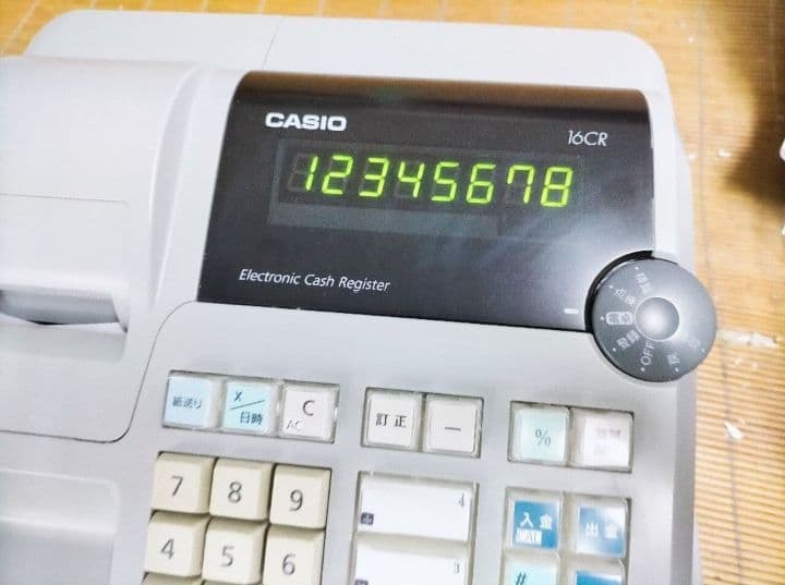 カシオレジスター　16CR　簡単便利特殊　送料込　812222