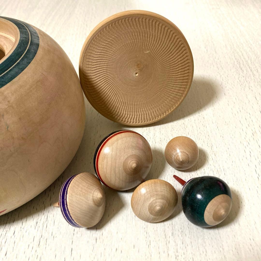 伝統工芸品 えじここけし コマ付き