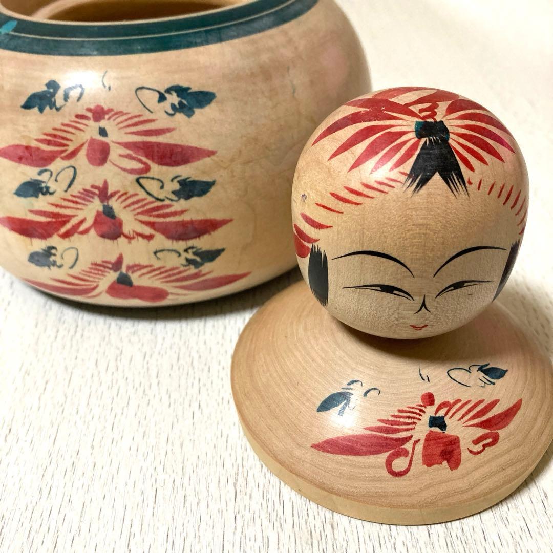 伝統工芸品 えじここけし コマ付き