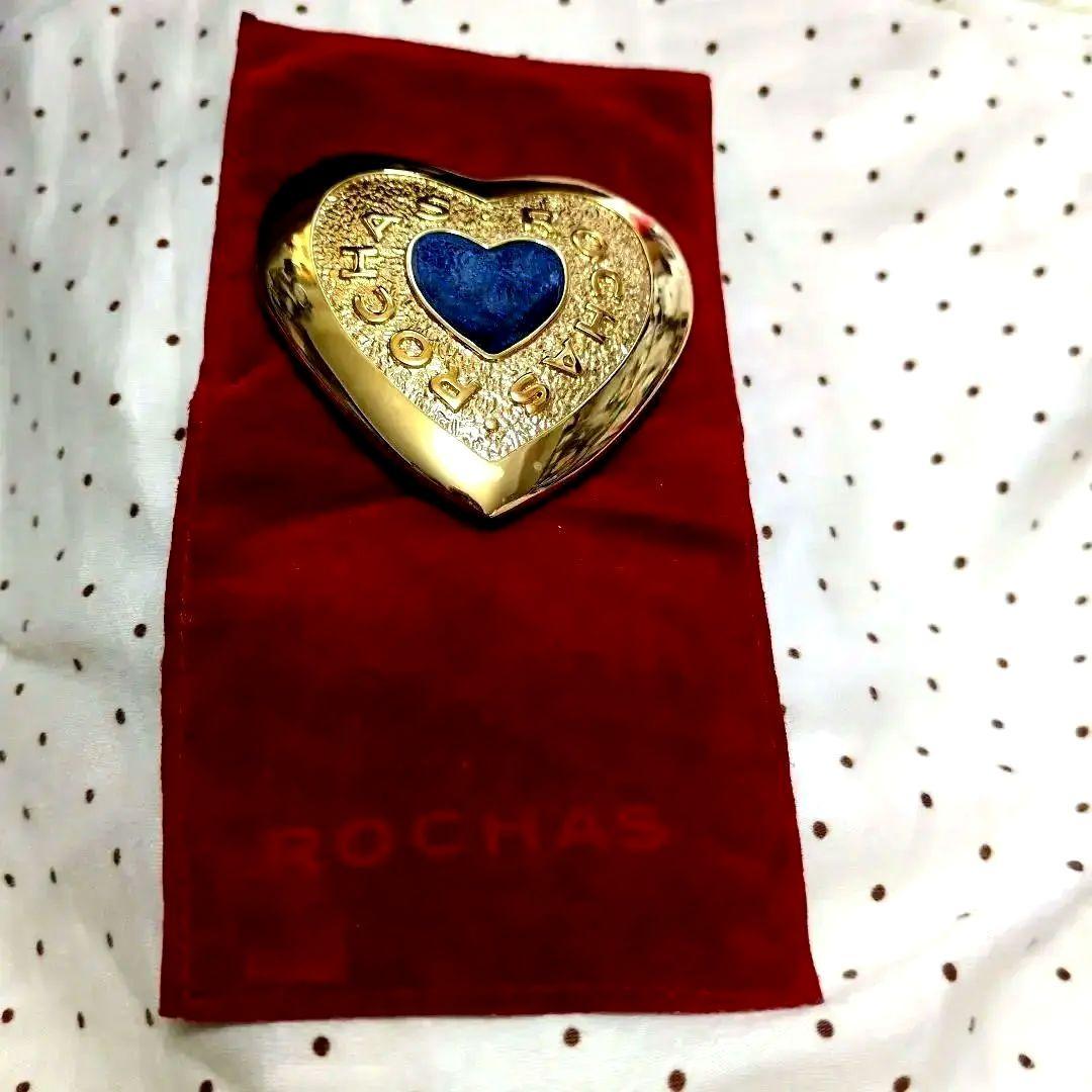 ROCHAS ハート型　ミラー ゴールド