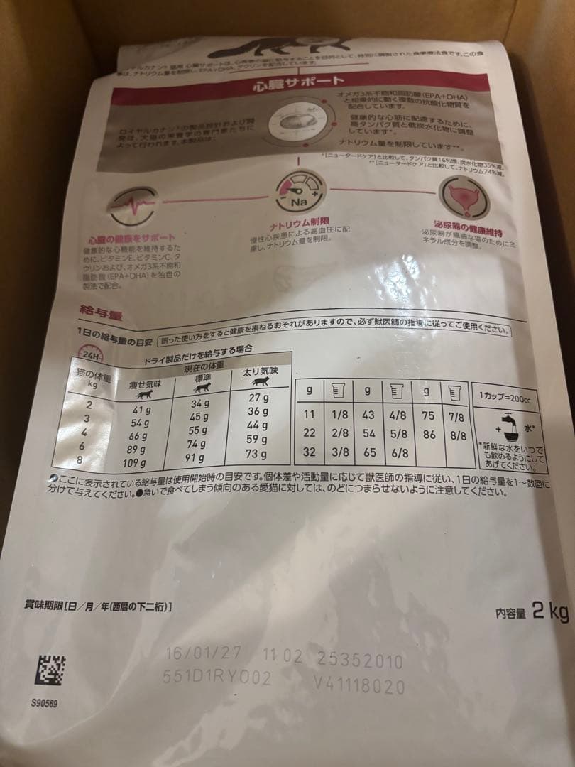 ロイヤルカナン　猫用　心臓サポート　2kg