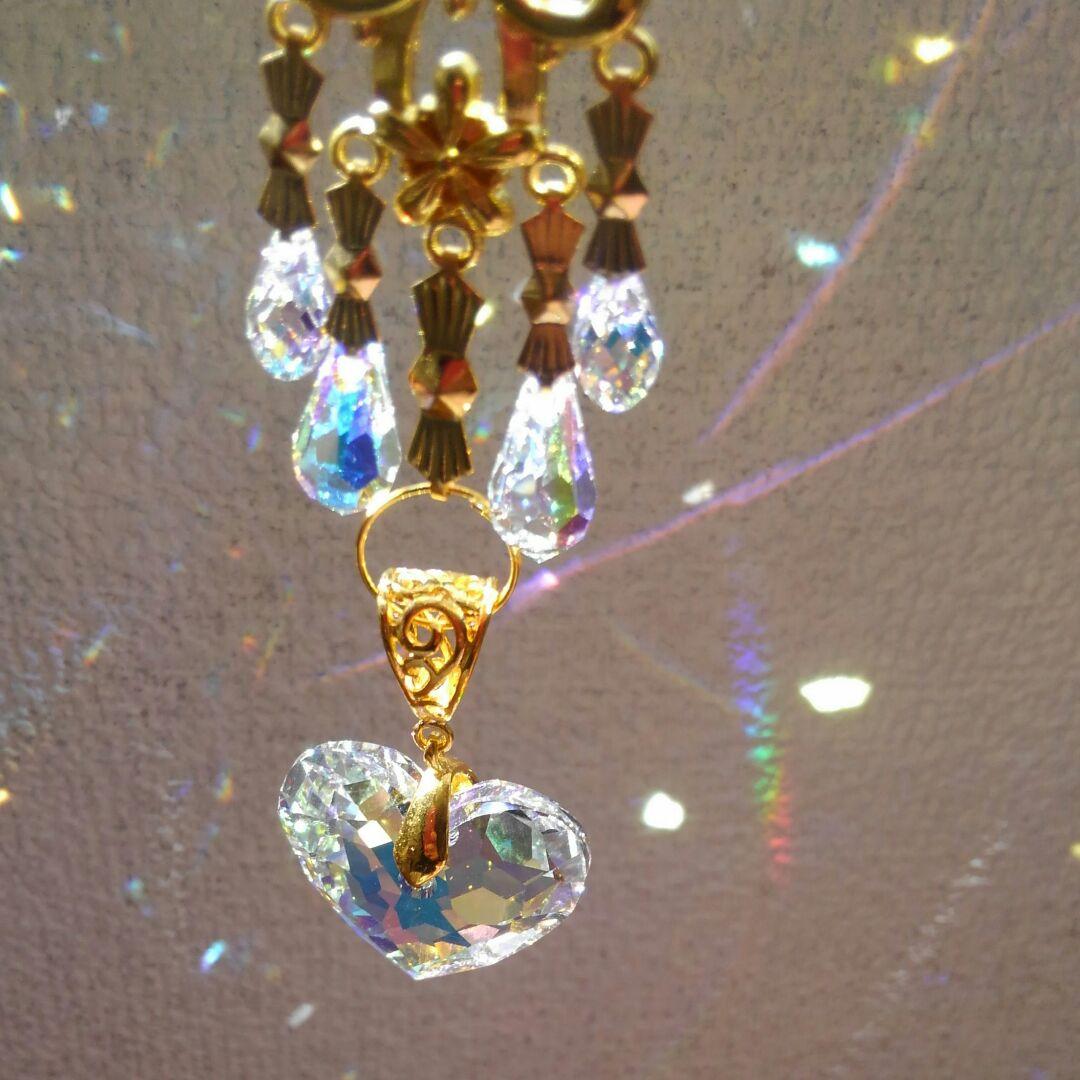 サンキャッチャー♡ハンドメイド「Swarovski✧︎トゥルーリーインラブ♥」