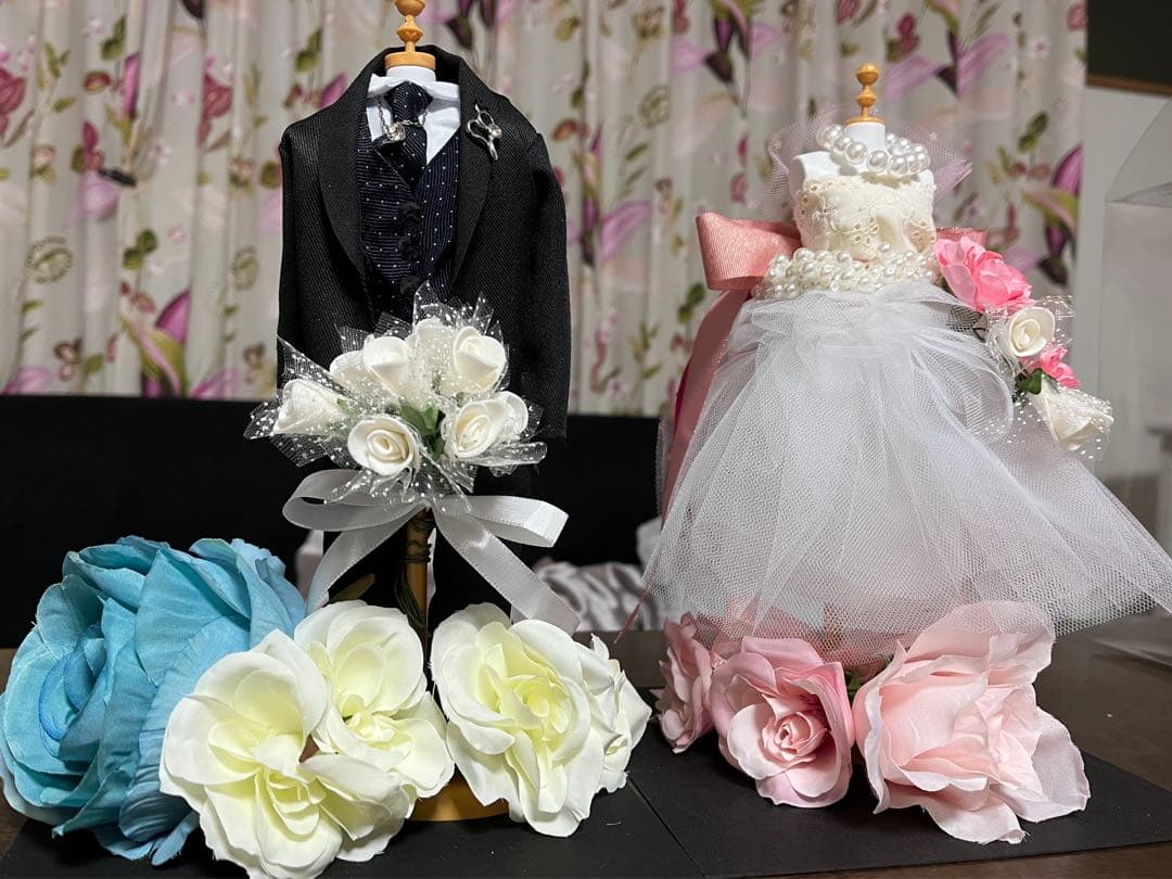 ウェディングペアドール（ケース入り）結婚式