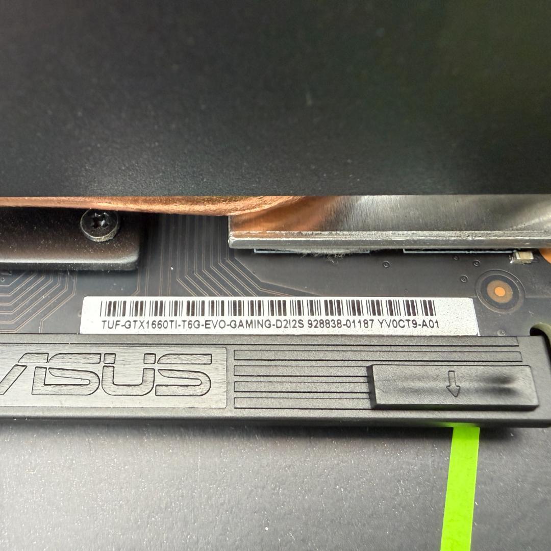 ①ASUS TUF-GTX1660TI-T6G-EVO-GAMING グラボ