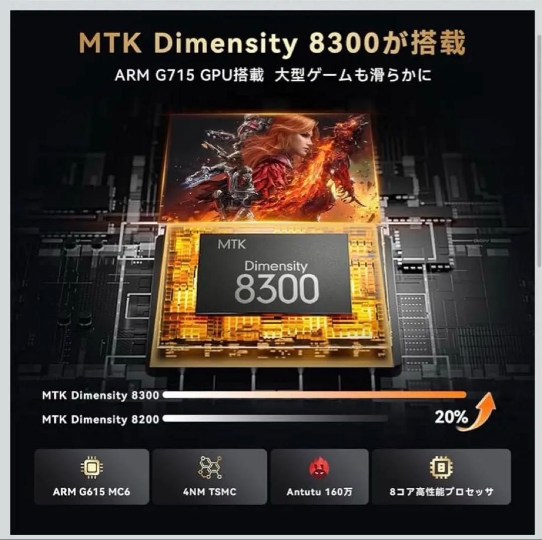 HEADWOLF titan1 Dimensity8300 タブレット256GB
