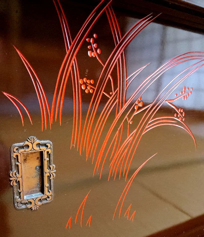 昭和レトロ 茶箪笥 水屋箪笥 飾り棚 茶道具 ガラス棚 古民家 ヴィンテージ家具