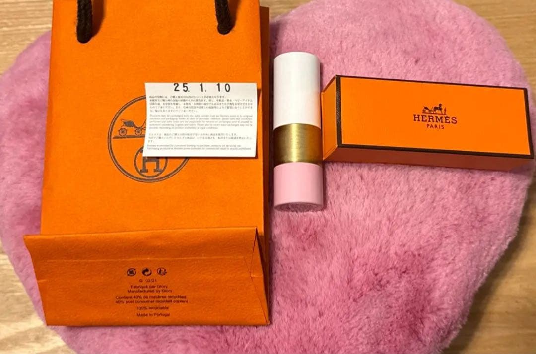❤️新品未使用　今年1月購入　エルメス　リップバーム　27 ローズ❤️